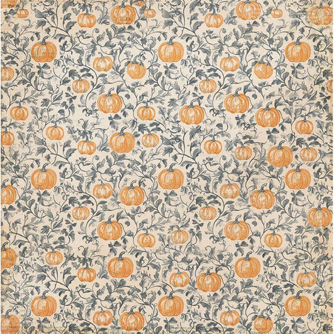 Photo Play - Halloween Junque- 12x12 Single Sheets / Pumpkin Patch