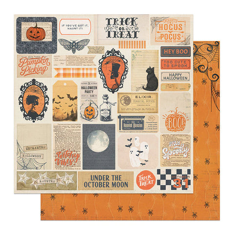 Photo Play - Halloween Junque- 12x12 Single Sheets / October Moon