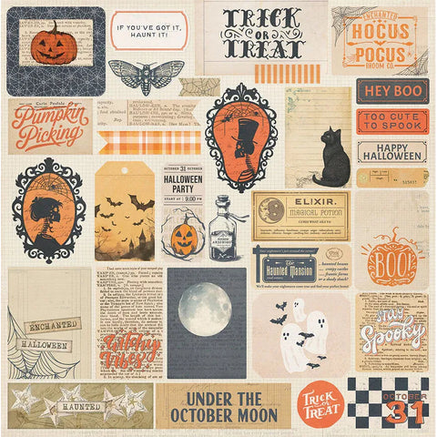 Photo Play - Halloween Junque- 12x12 Single Sheets / October Moon
