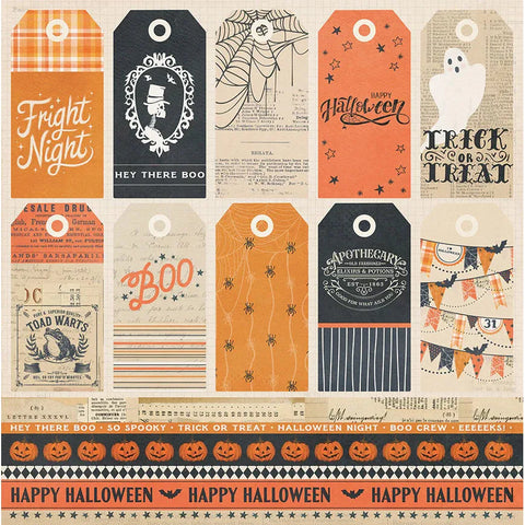 Photo Play - Halloween Junque- 12x12 Single Sheets / Haunted mansion