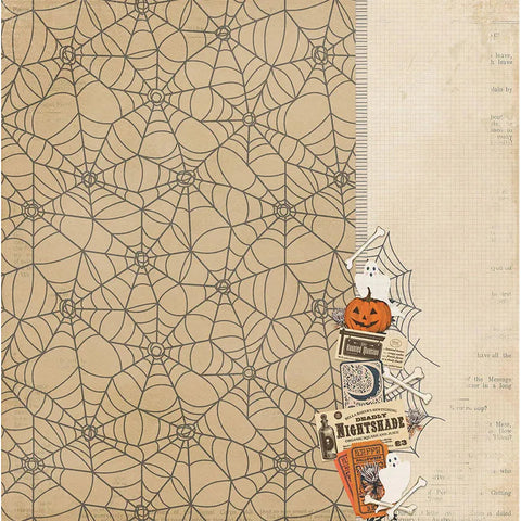 Photo Play - Halloween Junque- 12x12 Single Sheets / Bone Yard