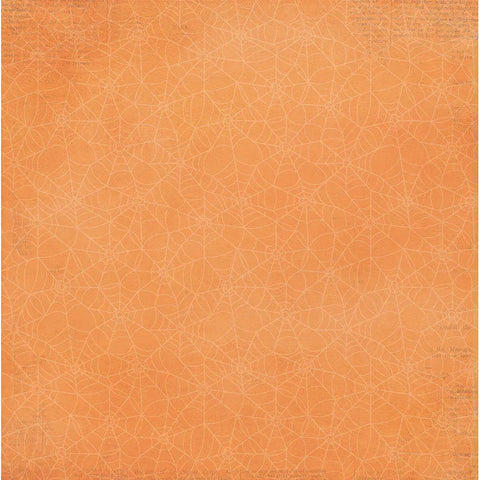 Photo Play - Halloween Junque- 12x12 Single Sheets / Black / Lt. Orange