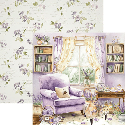 Country Craft Creations - Honey Bees & Lavendar - 8x8 / 27 Double-Sided 8x8 Papers + 1 Fussy Cut Die Cut Sheet