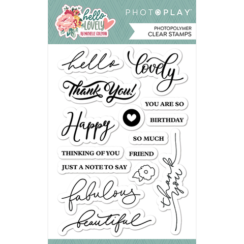Photo Play - Hello Lovely - Stamp Set / 4x6