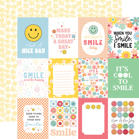 Echo Park - Have A Nice Day - 12x12 Single Sheet / 3x4 Journaling Cards