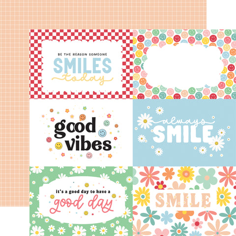 Echo Park - Have A Nice Day - 12x12 Single Sheet / 6x4 Journaling Cards