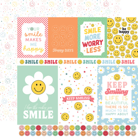 Echo Park - Have A Nice Day - 12x12 Single Sheet / Multi Journaling Cards