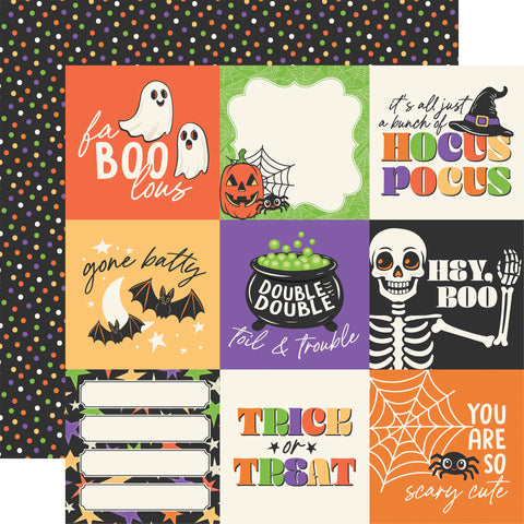 Echo Park - Halloween Parade - 12x12 Single Sheets/ 4x4 Journaling Cards