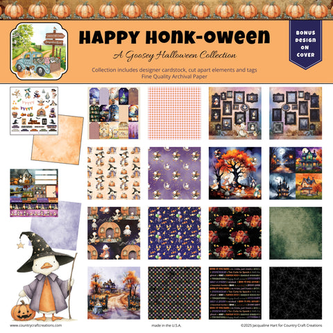 Country Craft Creations - Happy Honk-oween - 12x12 - Cotton Bristol