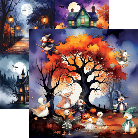 Country Craft Creations - Happy Honk-oween - 8x8 - Cotton Bristol