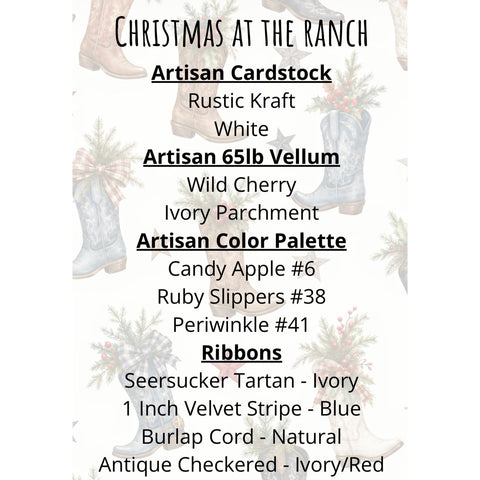 Country Craft Creations - Christmas at the Ranch - 8x8 Paper Collection (PREORDER - shipping November 12th)