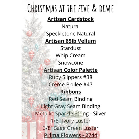 Country Craft Creations - Christmas at the Five & Dime - 12x12 Paper Collection (PREORDER - shipping November 12th)