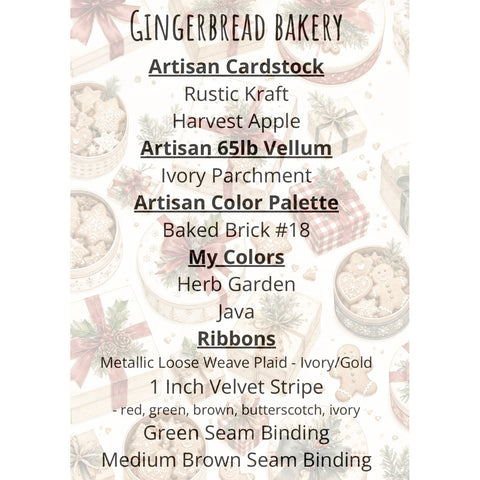 Country Craft Creations - Gingerbread Bakery - 6x8 Paper Collection (PREORDER - shipping November 12th)