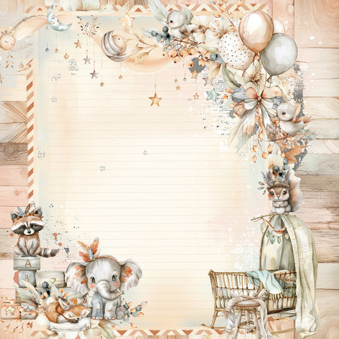 49 & Market - Little Dreamer - Double-Sided Cardstock 12x12 - Hello World