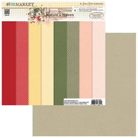 49 & Market - Nature's Haven - 12x12 Solids Collection Pack