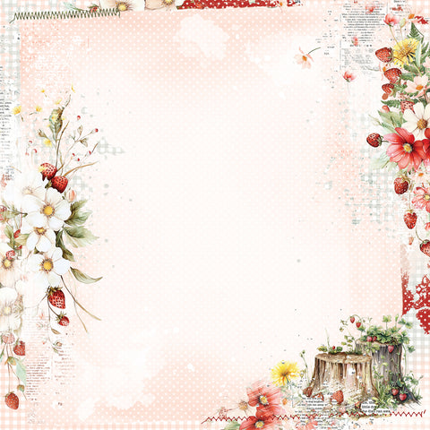 49 & Market - Nature's Haven - 12x12 Single Sheets - Blossom Sprinkle