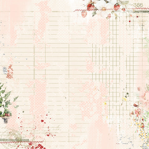 49 & Market - Nature's Haven - 12x12 Single Sheets - Blossom Sprinkle