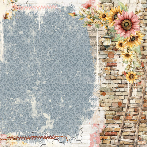 49 & Market - Whispering Ways - 12x12 Solid Single Sheets - Rustic Charm