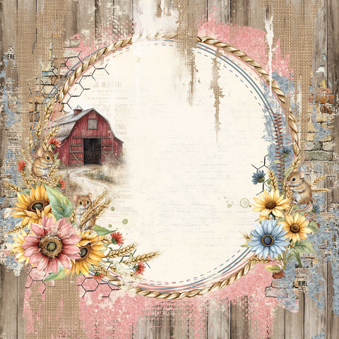 49 & Market - Whispering Ways - 12x12 Solid Single Sheets - Heartland