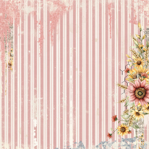 49 & Market - Whispering Ways - 12x12 Solid Single Sheets - Sunshine Days