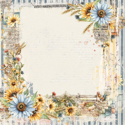 49 & Market - Whispering Ways - 12x12 Solid Single Sheets - Barnyard Breeze