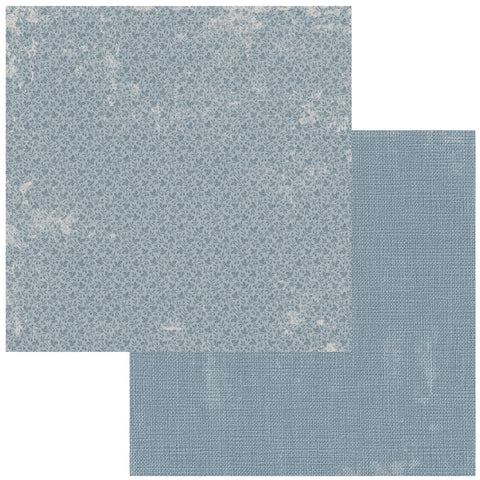 49 & Market - Whispering Ways - 12x12 Solid Single Sheets - Dusty Blue