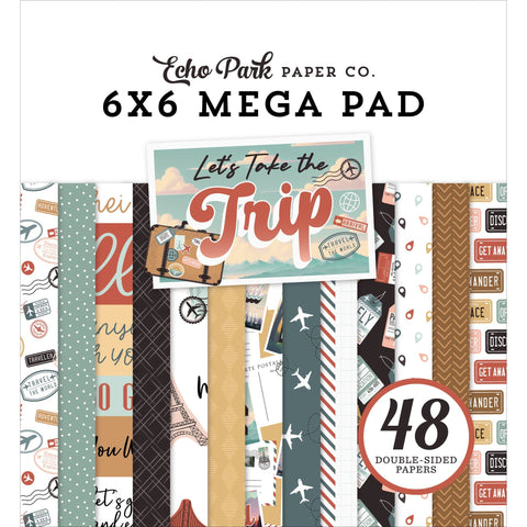 Echo Park - Let's Take The Trip - Cardmakers 6x6 Mega Pad