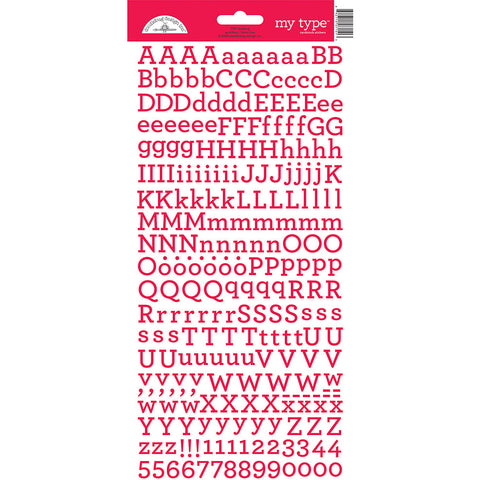 Doodlebug - My Type Alphabet Stickers - Ladybug