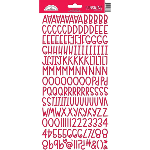 Doodlebug - Sunshine Alphabet Stickers - Ladybug