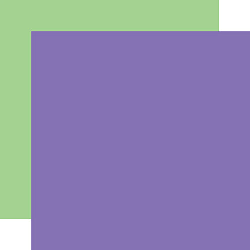Echo Park - Monster Mash - 12x12 Single Sheet - Coordinating Solids - Purple/Green