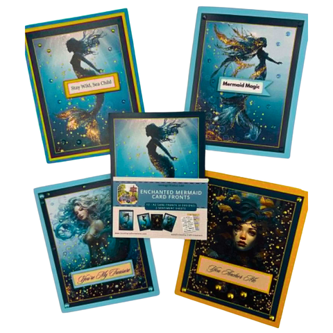 Country Craft Creations - Card Fronts - Enchanted Mermaids