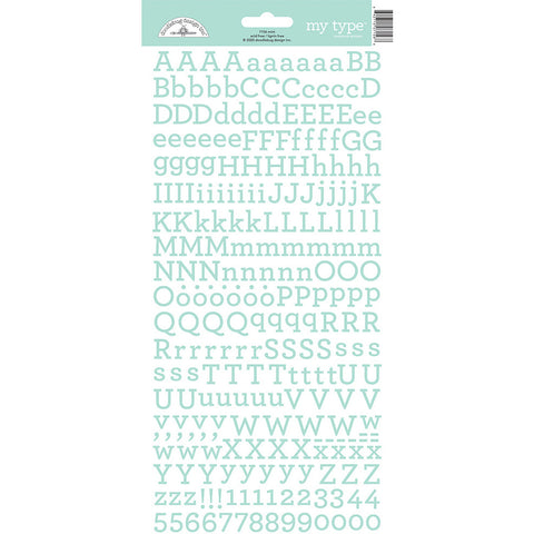 Doodlebug - My Type Alphabet Stickers - Mint