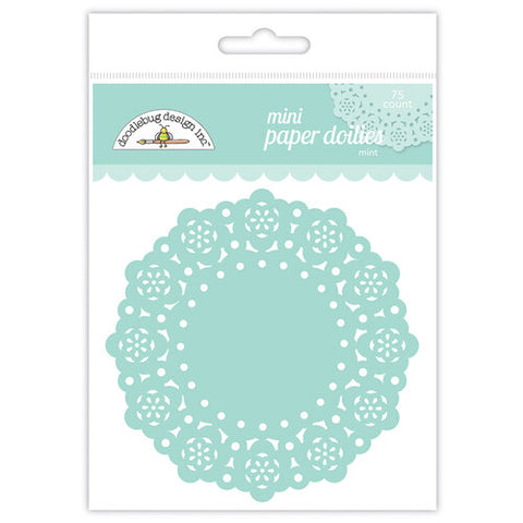 Doodlebug - Paper Doilies - Mini - Mint / 4616