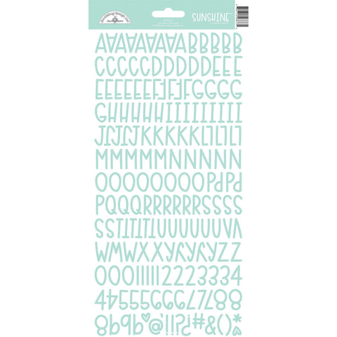 Doodlebug - Sunshine Alphabet Stickers - Mint