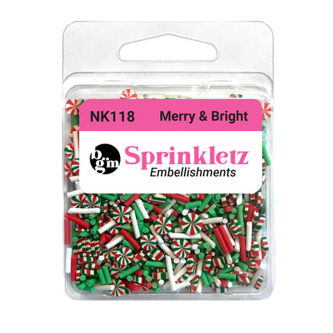 Buttons Galore & More - Shaker Embellishments - Sprinkletz - Merry & Bright/NK118