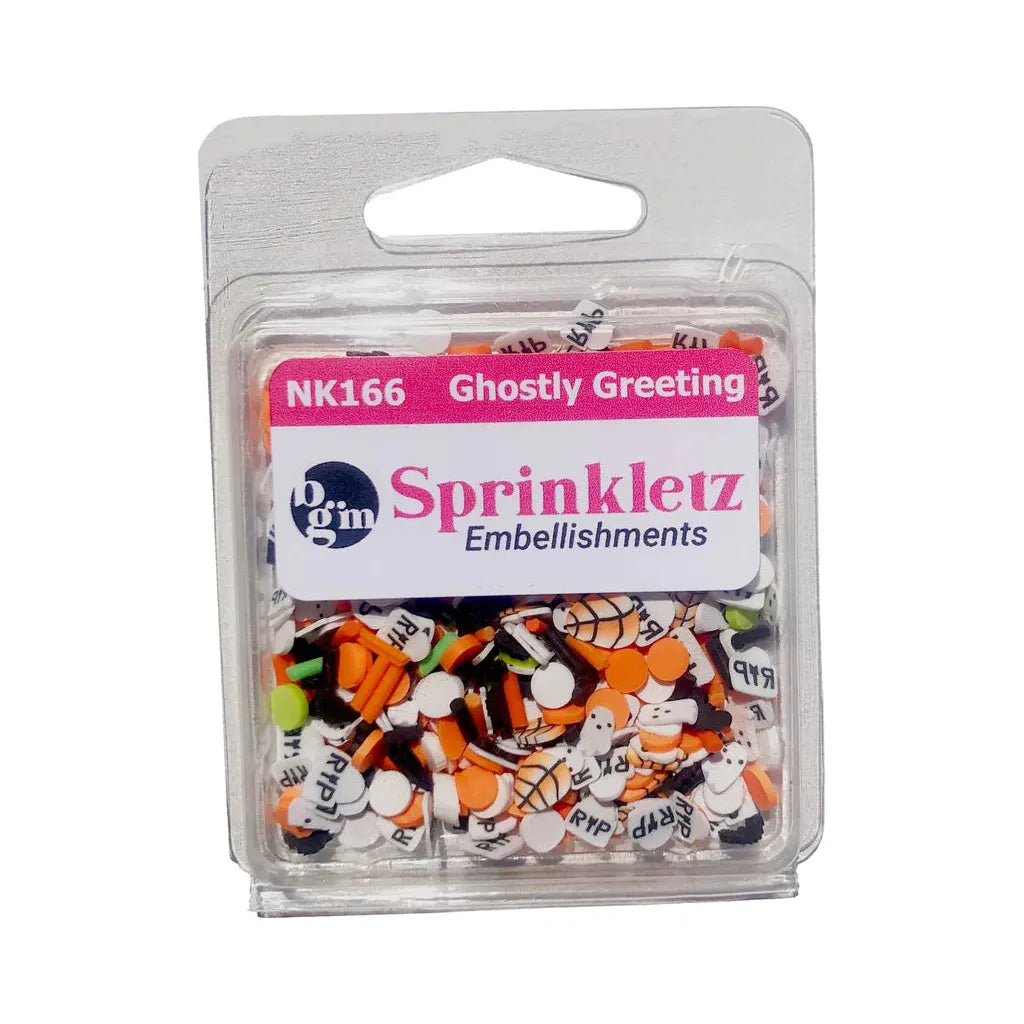 Buttons Galore & More - Shaker Embellishments - Sprinkletz - Ghostly Greetings/NK166