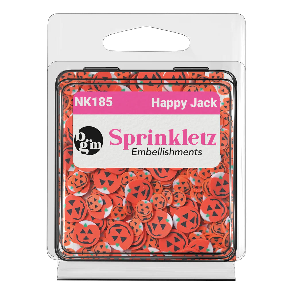 Buttons Galore & More - Shaker Embellishments - Sprinkletz - Happy Jacks/NK185