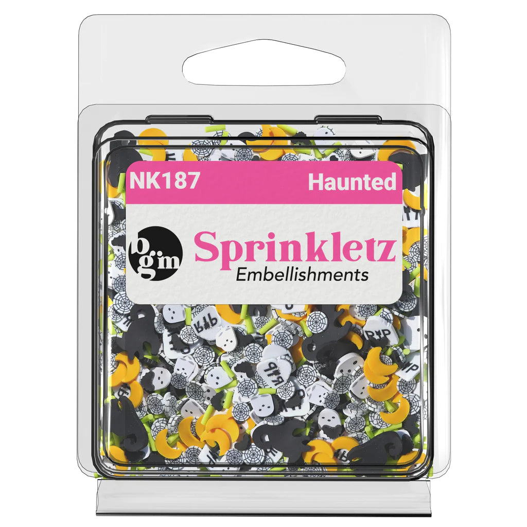 Buttons Galore & More - Shaker Embellishments - Sprinkletz - Haunted/NK187