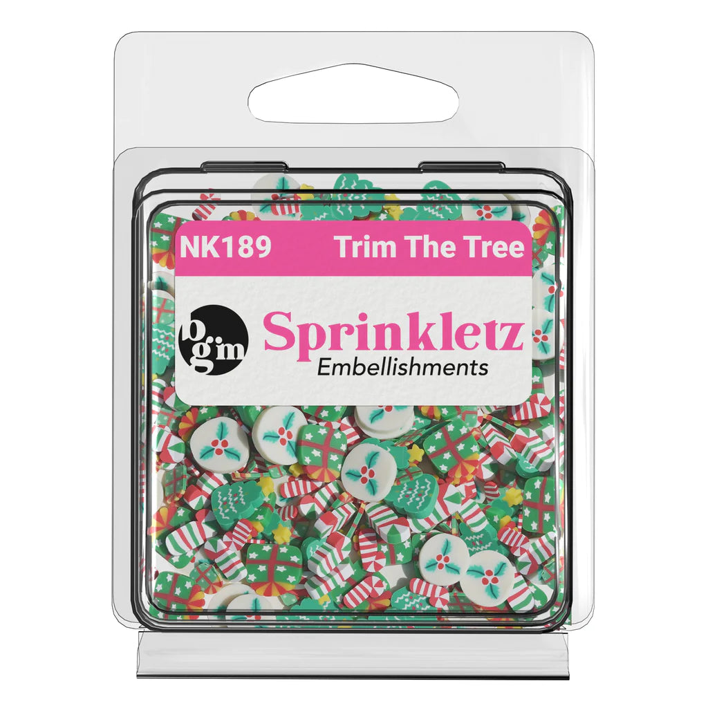 Buttons Galore & More - Shaker Embellishments - Sprinkletz - Trim The Tree / NK189