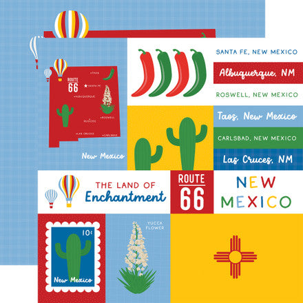 Echo Park - Our United States - 12x12 Single Sheets / New Mexico