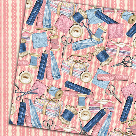 Country Craft Creations - One Stitch at a Time - 8x8 - Cotton Bristol