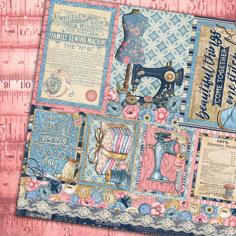 Country Craft Creations - One Stitch at a Time - 8x8 - Cotton Bristol