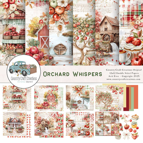 Country Craft Creations - Orchard Whispers - 12x12  - Cotton Bristol