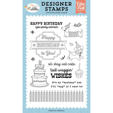 Echo Park - Party Animal - Barkday Stamp Set