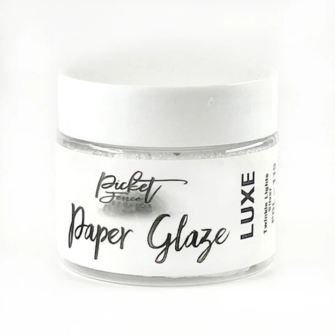 Picket Fence Studios - Paper Glaze Luxe - Twinkle Lights Silver