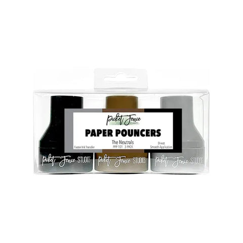 Picket Fence Studios - Paper Pouncers - Neutrals 3 pk