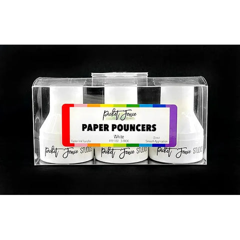 Picket Fence Studios - Paper Pouncers - White 3 pk