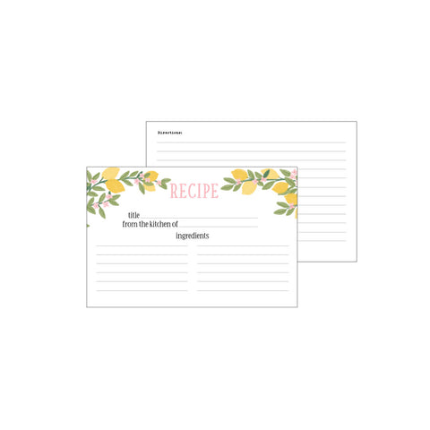 Echo Park - Lemonade Recipe Cards