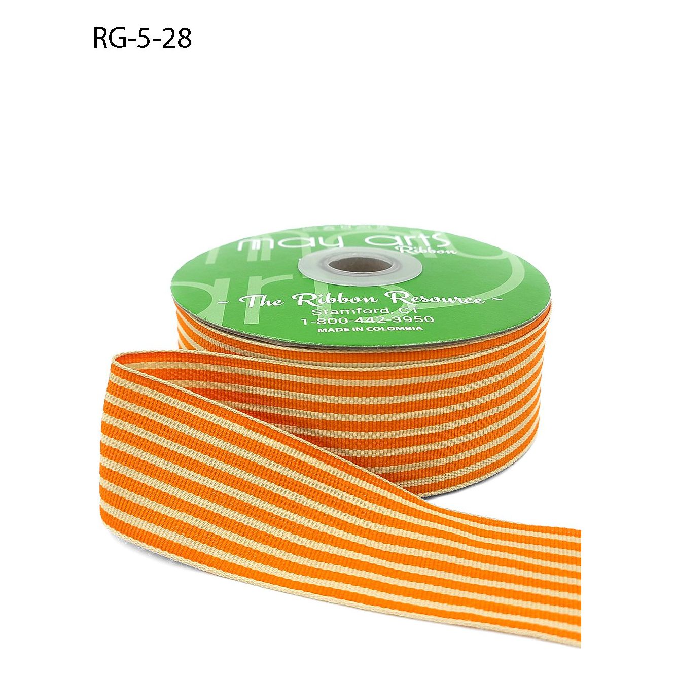 Ribbon - 1 1/2 inch Woven Grosgrain Stripe Ribbon with Woven Edge / Or ...