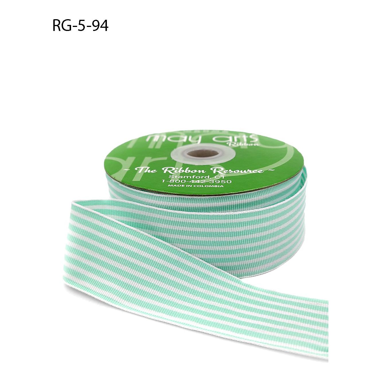 Ribbon - 1 1/2 inch Woven Grosgrain Stripe Ribbon with Woven Edge / Ro ...